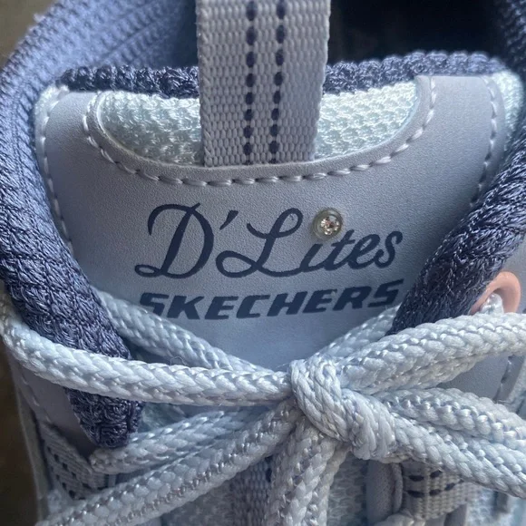 Skechers D’Lites Air Cooled Memory Foam Women's Athletic Shoes. LtBlue&Pink. US8 - Picture 14 of 14